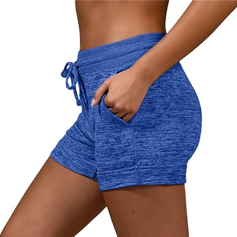 Women's Printed Stretch Beach Shorts – Low Waist Fitness & Casual Summer Shorts