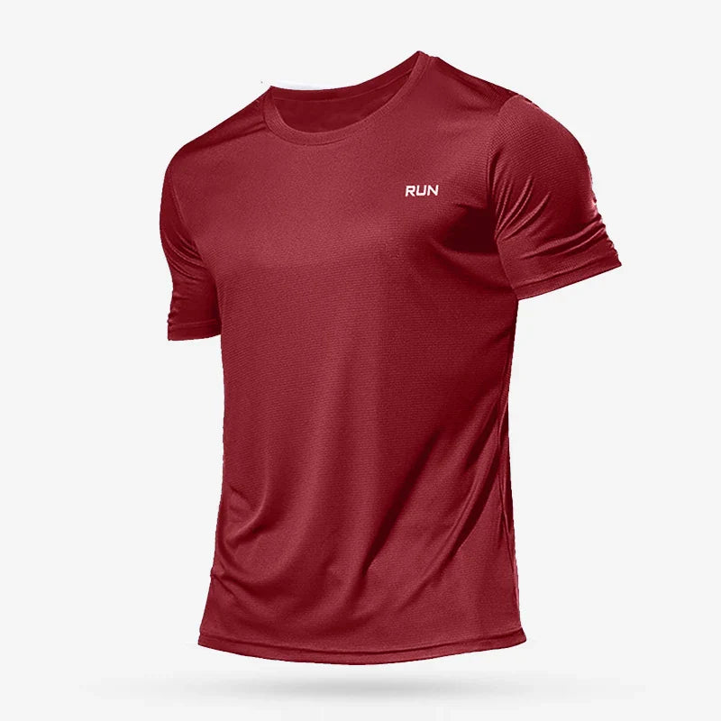 Summer Mens Shirts  Running Bodybuilding Shirts Sport Gym t Shirt Men Short Sleeve Fitness Tops Oversized t-Shirt Jersey