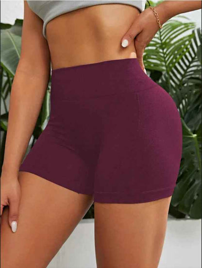 Women High Waist Workout Shorts Yoga Short Pant