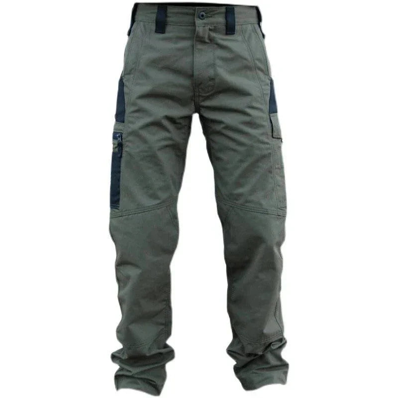 Men's Multi-Pocket Cargo Trousers – Wear-Resistant Tactical Work Pants for Outdoor Use