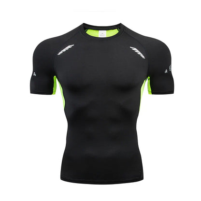 Men's T-Shirt Running Sport T Shirt Men Compression Top Tee Fitness Quick Dry Tight Training Gym Sport Running Shirts Men Jersey