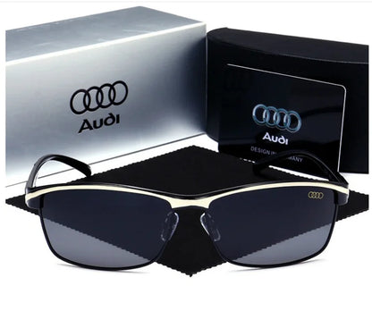 Audi UV400 Polarized Rectangle Sunglasses Glasses for Men Women Driving Motorcycle Outdoor Cycling Glasses AntiGlare Lens 551