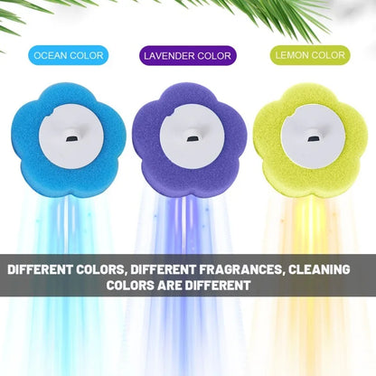 6-60PCS Toilet Disposable Replacement Head Foam Cleaning Sponges Heads Toilet Brush Refills No Dead Angle Bathroom Brush Heads
