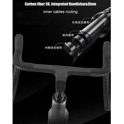 TWITTER Cyclone Full Carbon Road Bike – WheelTop Wireless 12-Speed, Hydraulic Disc Brakes