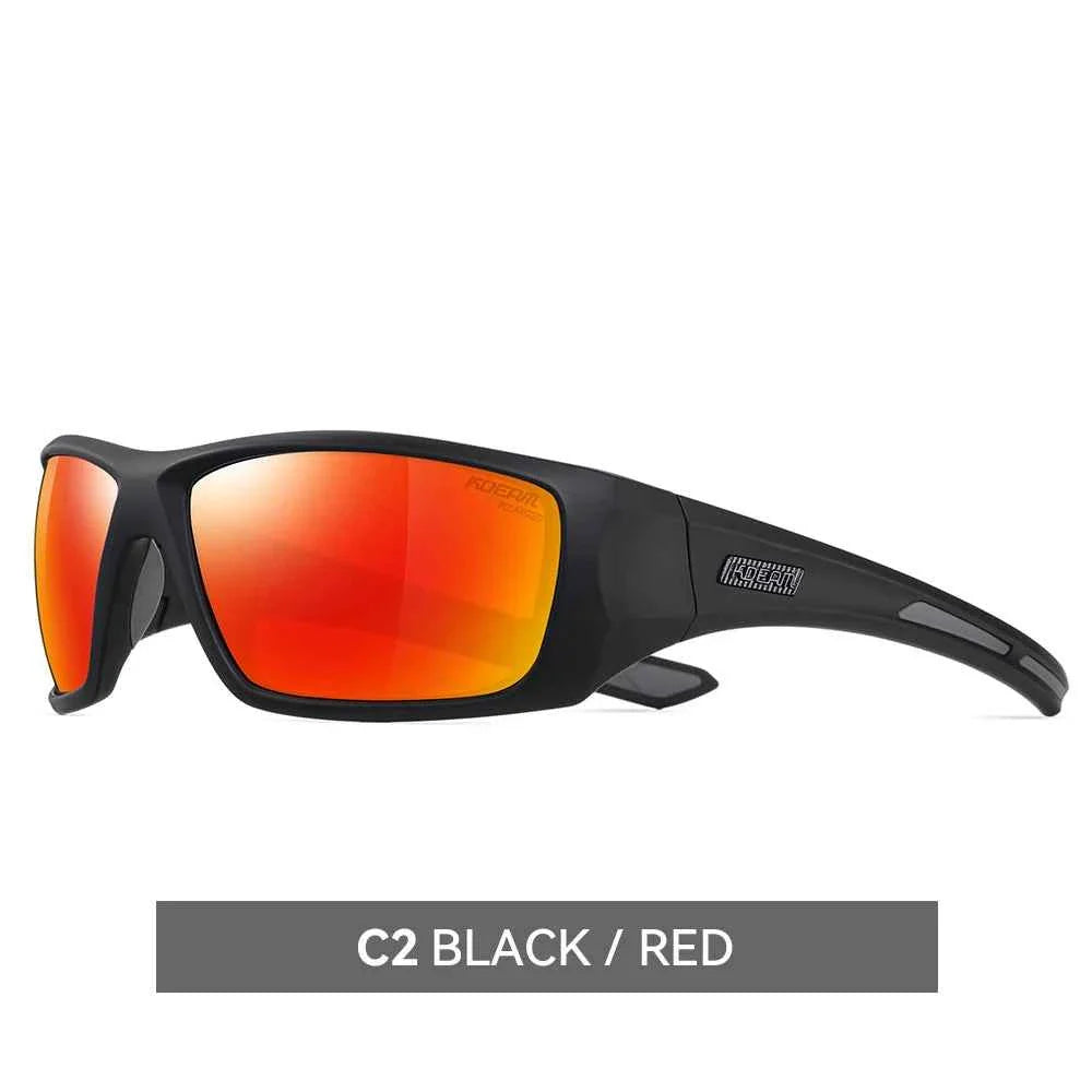 KDEAM High Quality TR90 Material Riding Sunglasses Men's Performance Cycling Sunglasses Polarized Shades Only Sunglass
