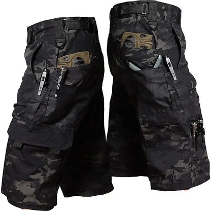 Tactical Camouflage Shorts Outdoor Work Pants Men's Multi-pocket Casual Cargo Short Pants Quick Dry Wear-resisting Shorts
