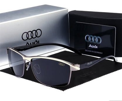 Audi UV400 Polarized Rectangle Sunglasses Glasses for Men Women Driving Motorcycle Outdoor Cycling Glasses AntiGlare Lens 551