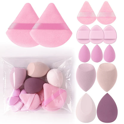 3-20PCS Makeup Brushes Set Eye Shadow Foundation Blush Highlighter Concealer Brush Female Beauty Tool Beauty Sponges Thumb Puffs