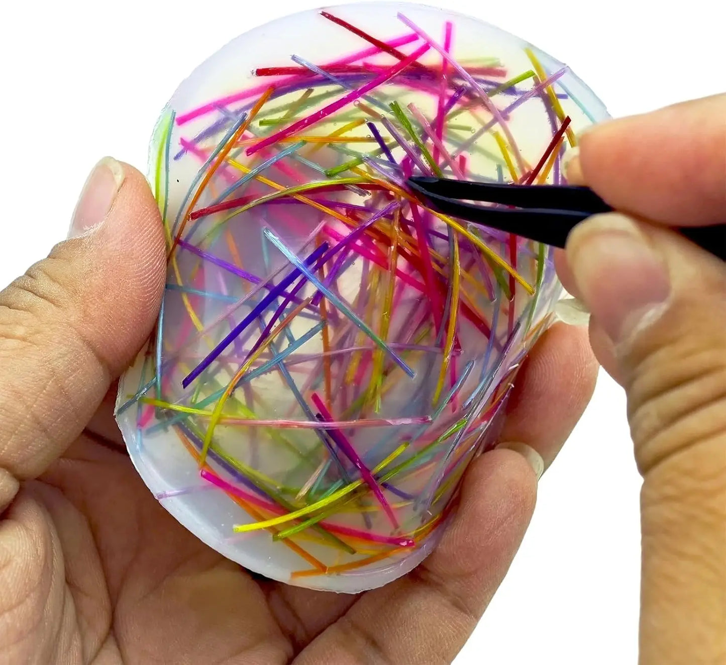6cm Skin Picking Fidget Toys with Tweezer Silicone Picking Pad Hair Pulling Stress Relief Fidget Toys for Adults Kids juguetes