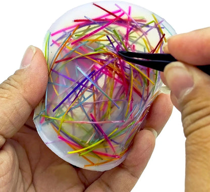 6cm Skin Picking Fidget Toys with Tweezer Silicone Picking Pad Hair Pulling Stress Relief Fidget Toys for Adults Kids juguetes