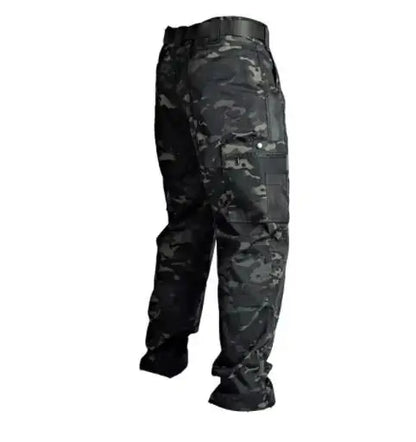 Men's Multi-Pocket Cargo Trousers – Wear-Resistant Tactical Work Pants for Outdoor Use