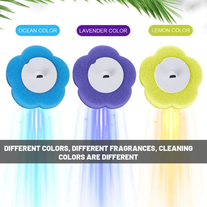 6-60PCS Toilet Disposable Replacement Head Foam Cleaning Sponges Heads Toilet Brush Refills No Dead Angle Bathroom Brush Heads