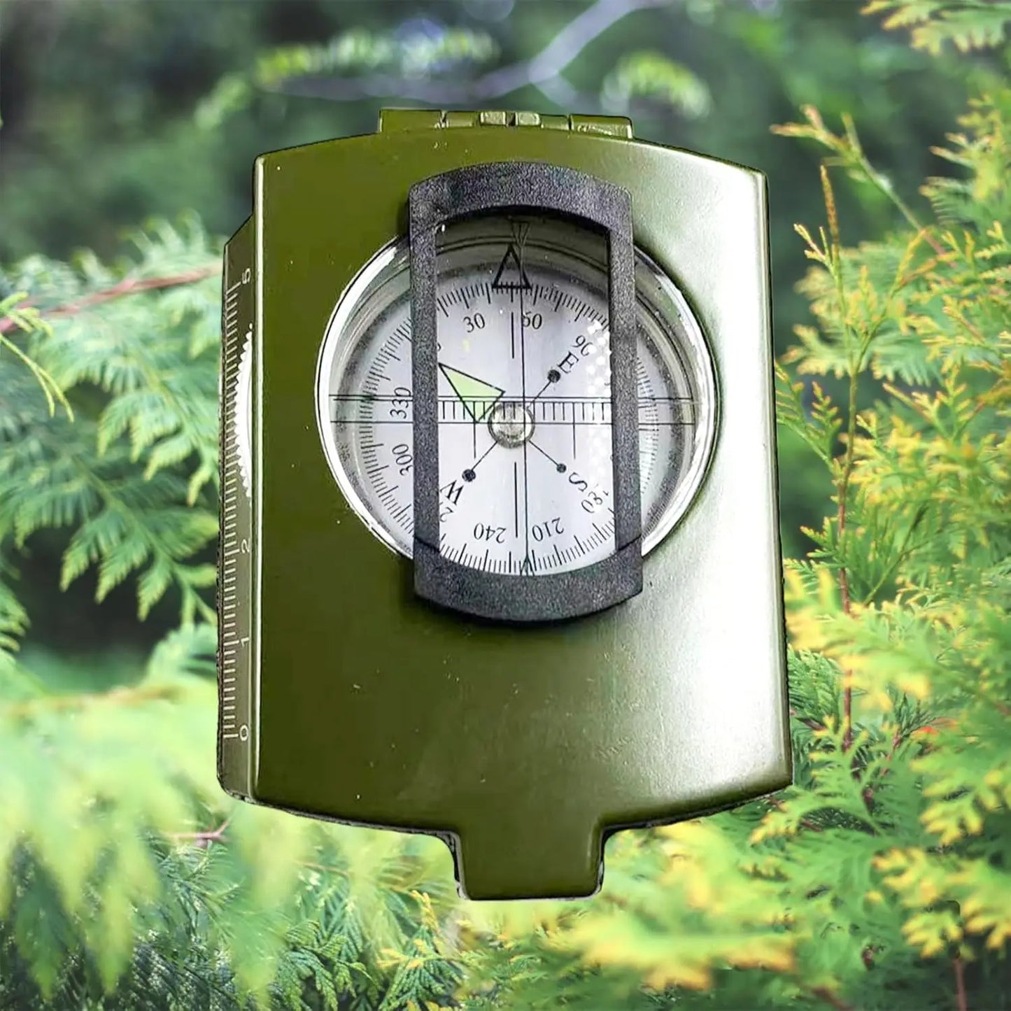 Mulitifunctional High Precision Outdoor Survival Military Compass Camping Waterproof Metal with Fluorescent Geological Compass