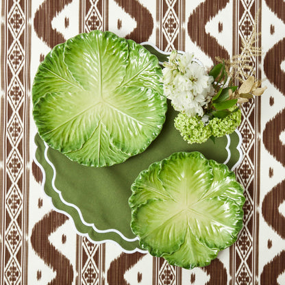 Serena Green Cabbage Dinner & Starter Plates (Set of 8)