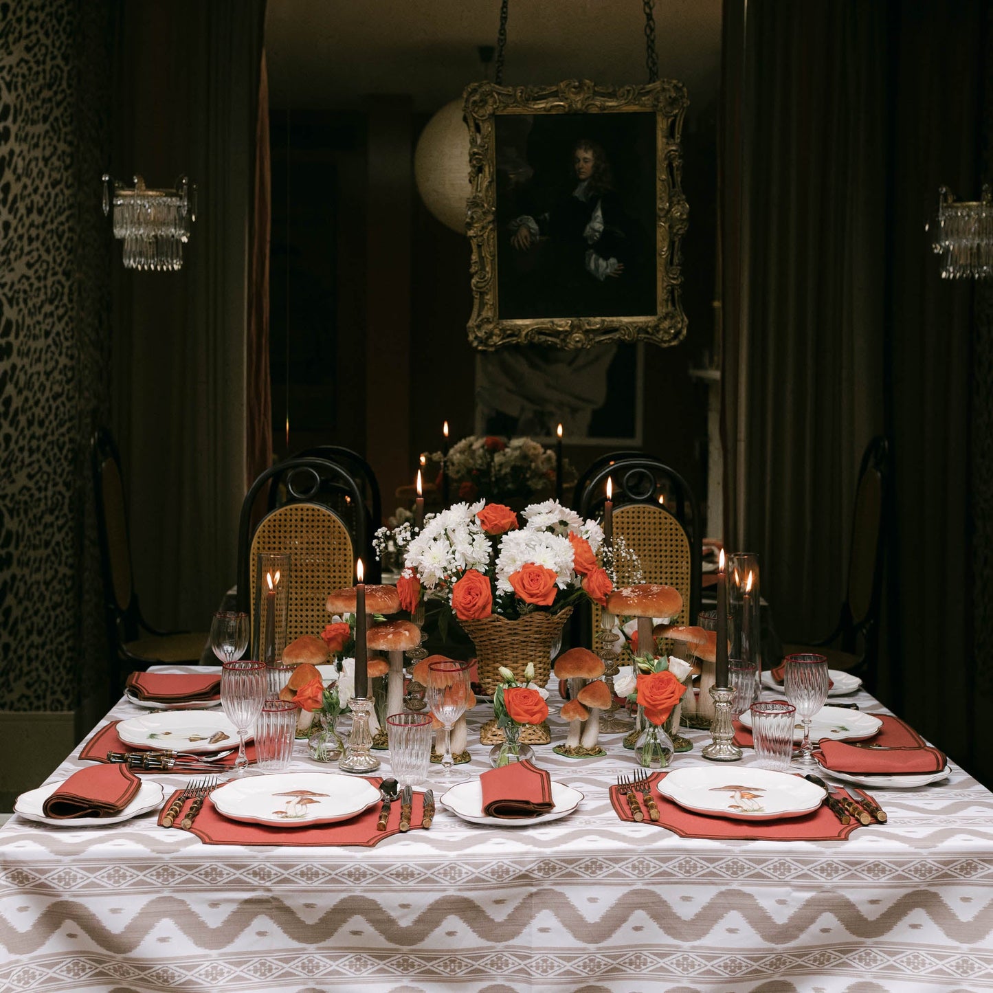 Putty Ikat Tablecloth