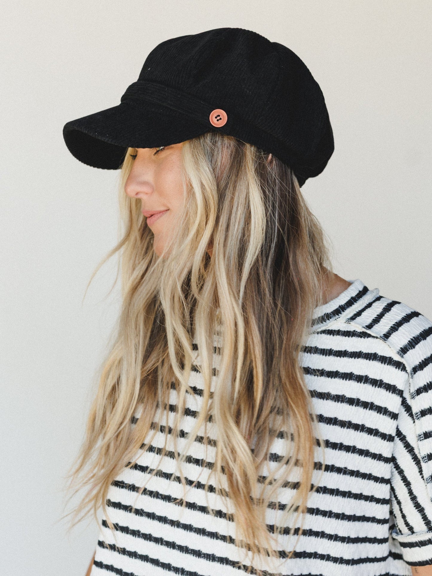 Easy Days Newsboy Cap - Black - Pre Order