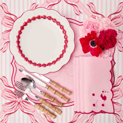 Red Laurel Dinner Plate
