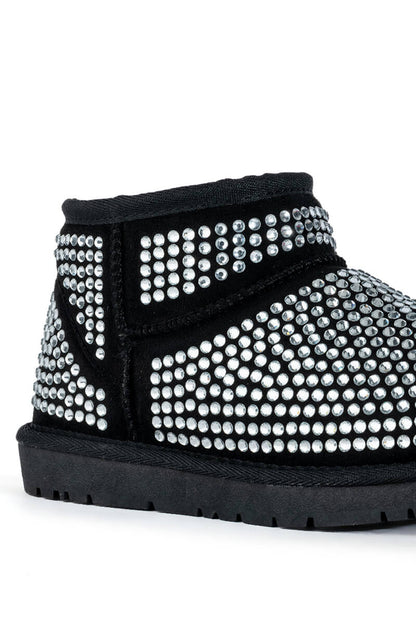 AKIRA FAIRYSTALE BLING BOOTIE IN BLACK