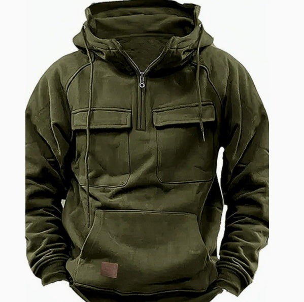 Men's Zip-Up Hoodie Sweatshirt – Casual Everyday Hoodie
