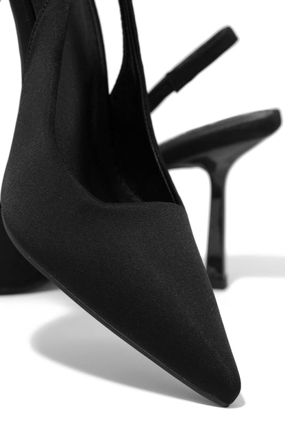 Caria Slingback Pumps - Black