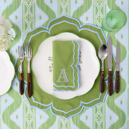 Green Fleur Napkins (Set of 4)