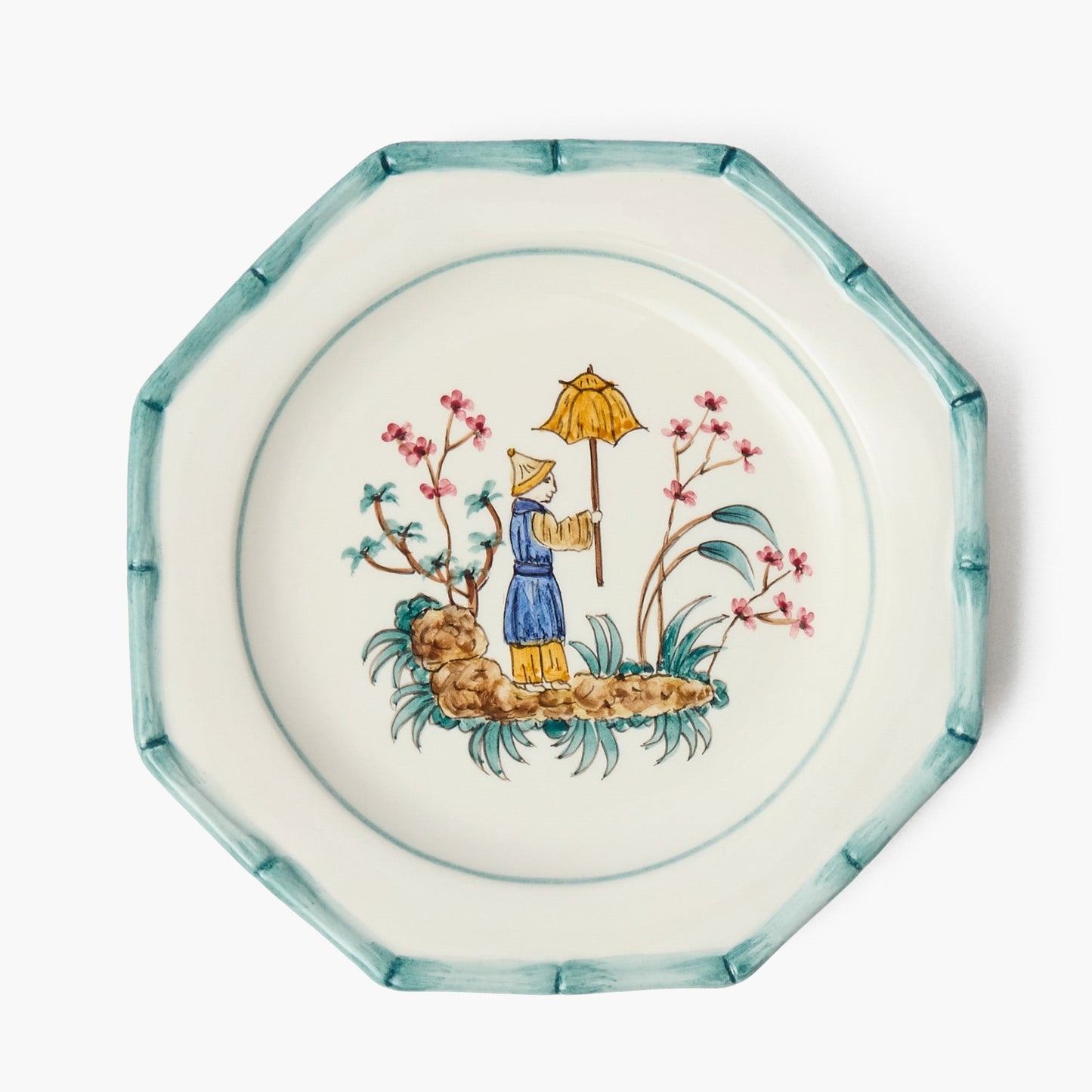 Patricia Blue Bamboo Starter Plates (Set of 4)