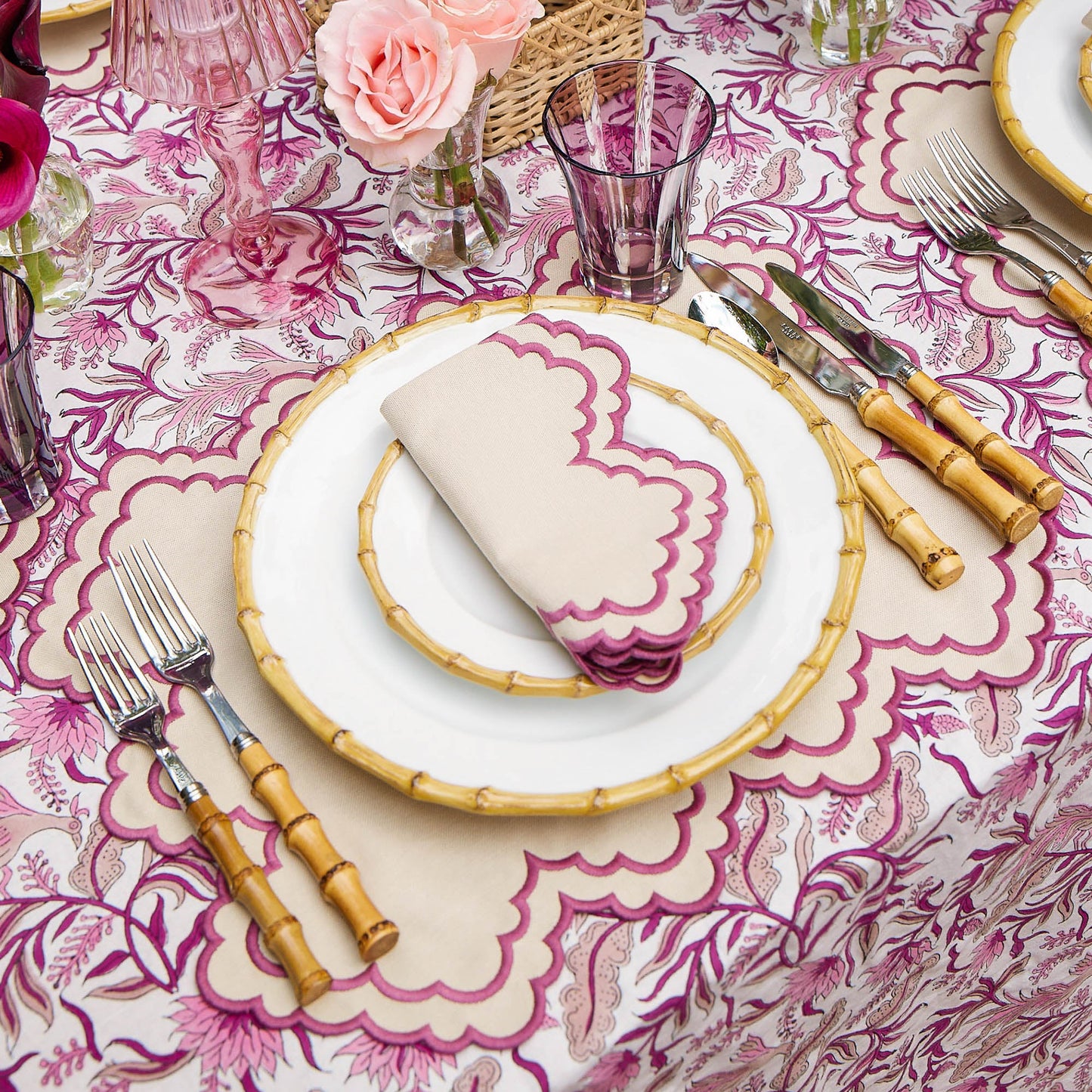 Purple Positano Glasses (Set of 4)