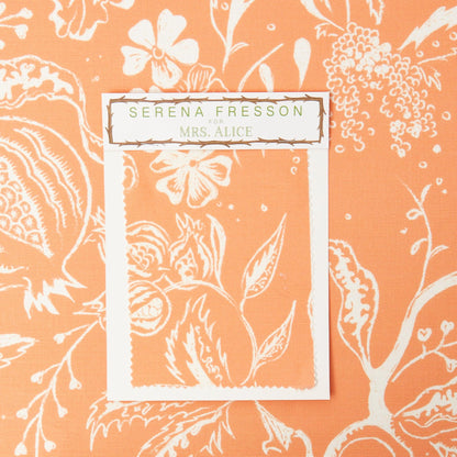 Soft Coral Chelsea Square Fabric