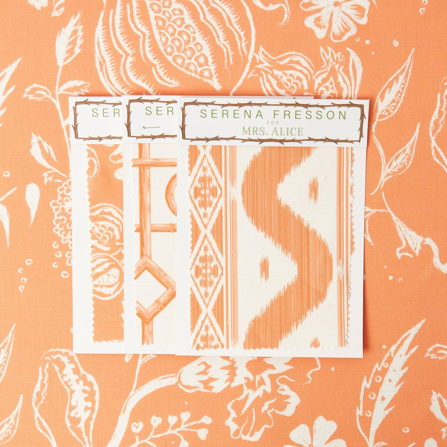 Soft Coral Chelsea Square Fabric