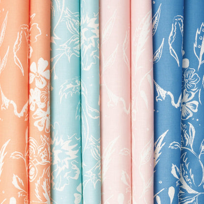 Soft Coral Chelsea Square Fabric