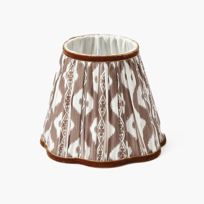 Chocolate Ikat Lampshade (18cm)