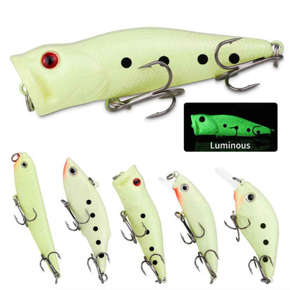 22-Piece Hard Fishing Lure Kit – Topwater & Midwater, Minnow, Popper, VIB, Pencil