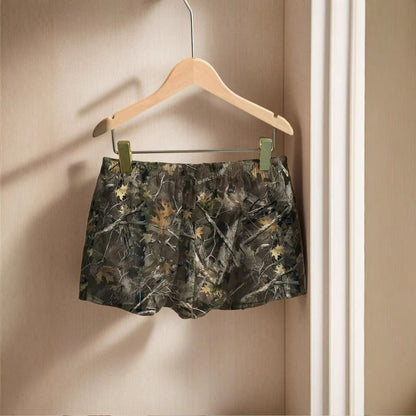 Women's Loose Camo Print Drawstring Shorts – Casual Outdoor Shorts