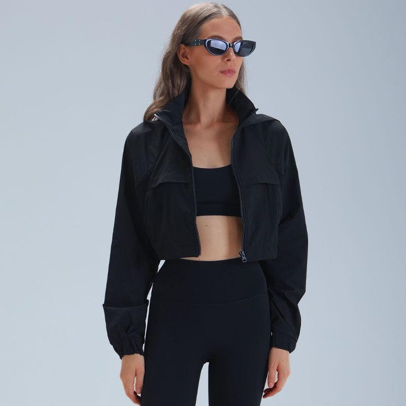 Women's Slim-Fit Outdoor Running Jacket – Lightweight Active Jacket