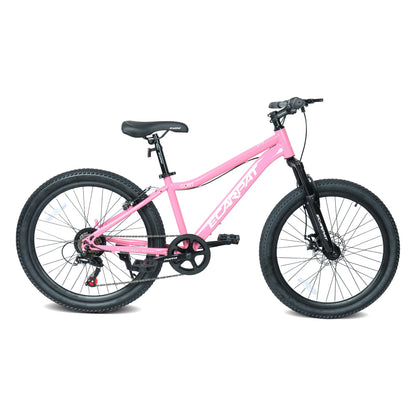 24" Youth Mountain Bike | 7-Speed, Front Disc Brake, Suspension & Alloy Rims