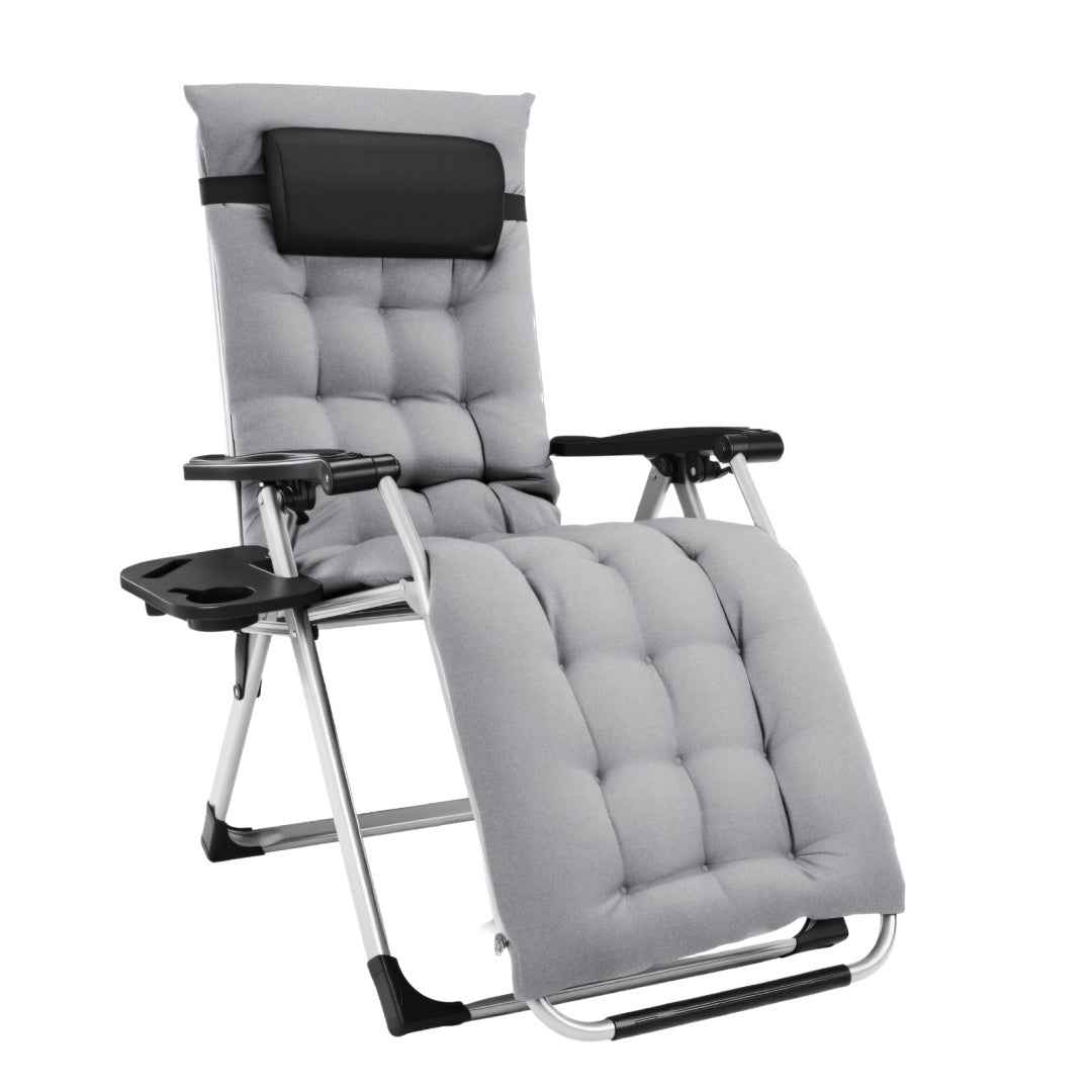 Zero Gravity Reclining Chair with Removable Cushion – Outdoor Lounge Chair