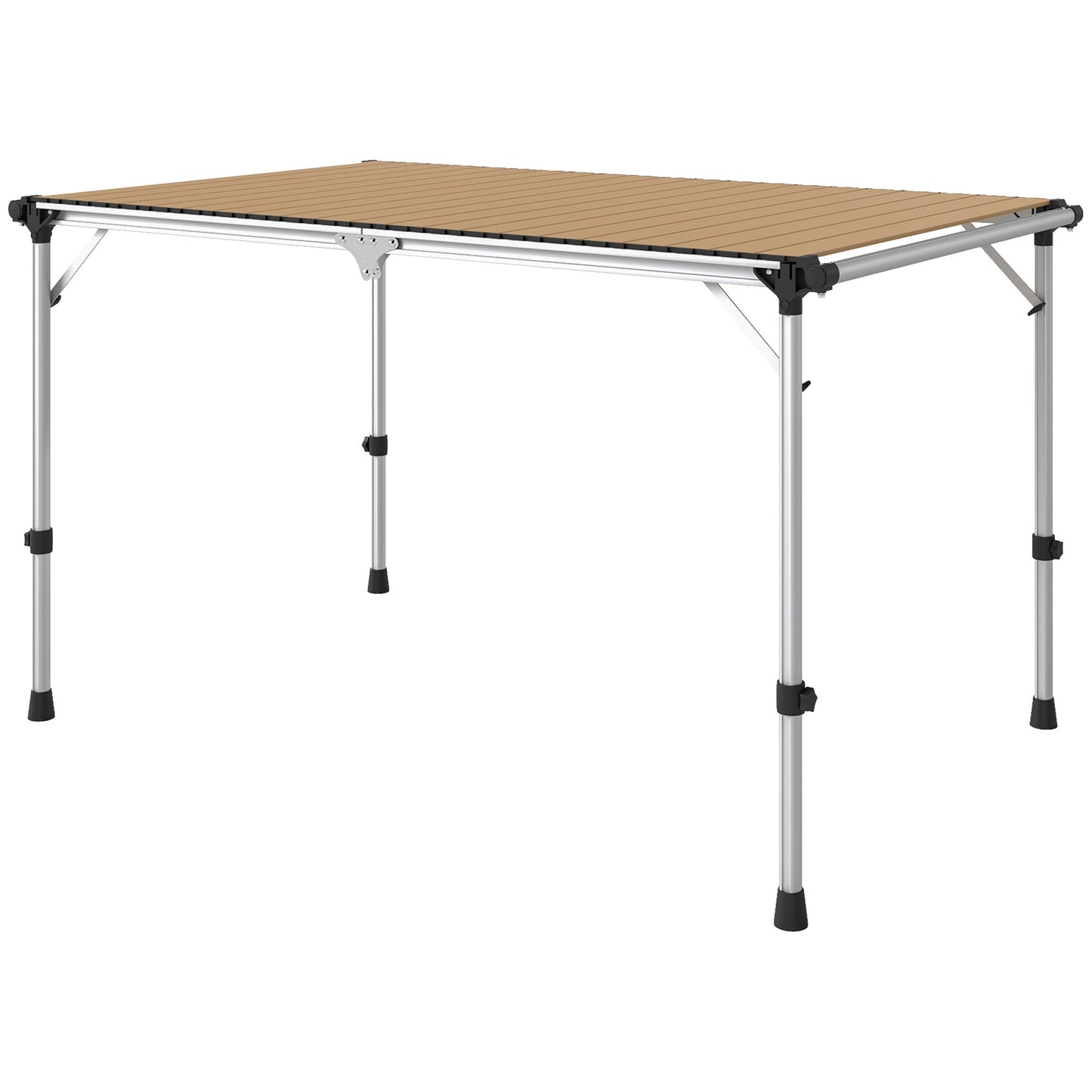 Folding Camping Table with Adjustable Height – Aluminum, Portable
