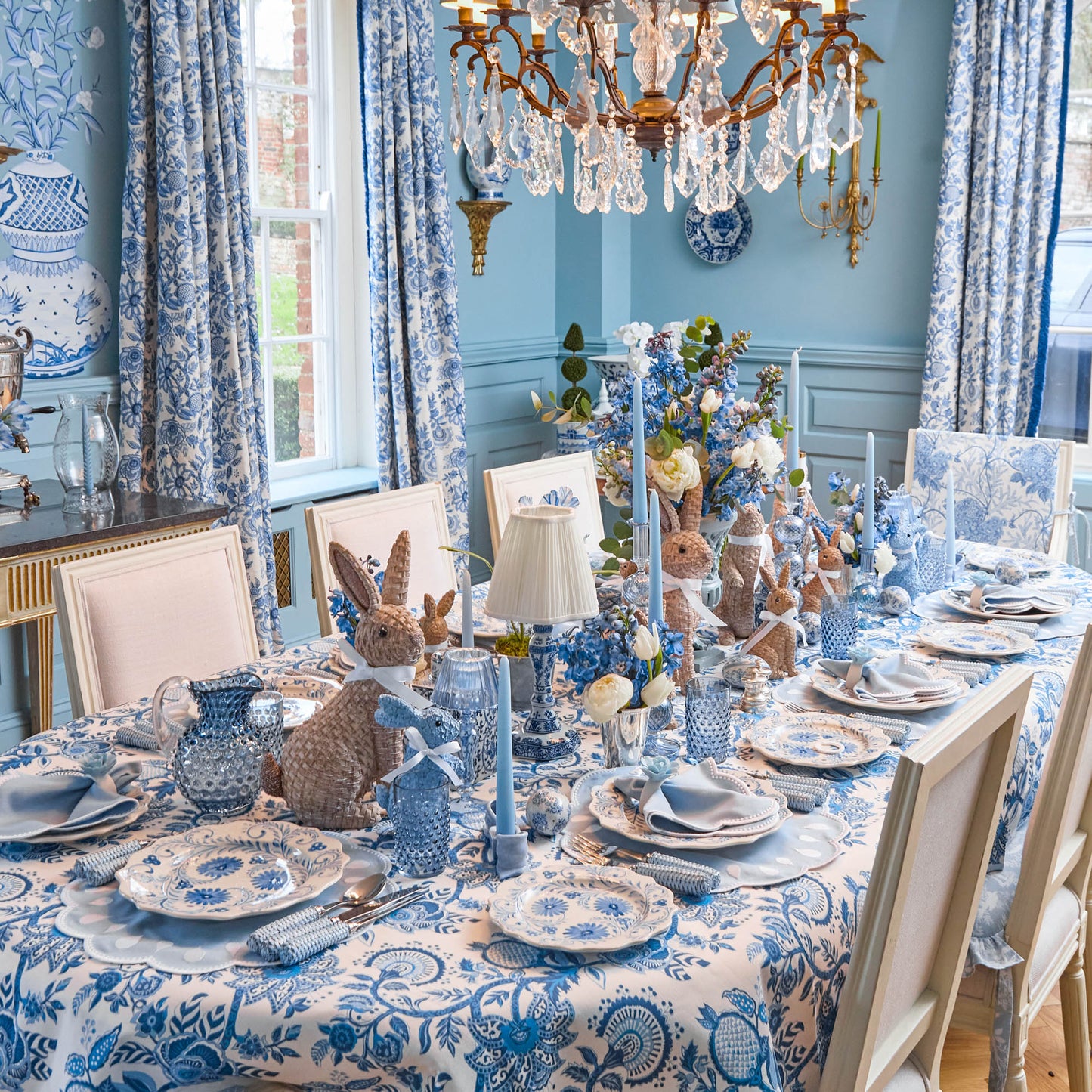 Blue Flowers Starter Plate
