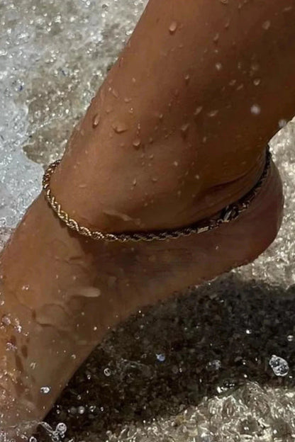 18k Tate Rope Chain ANKLET