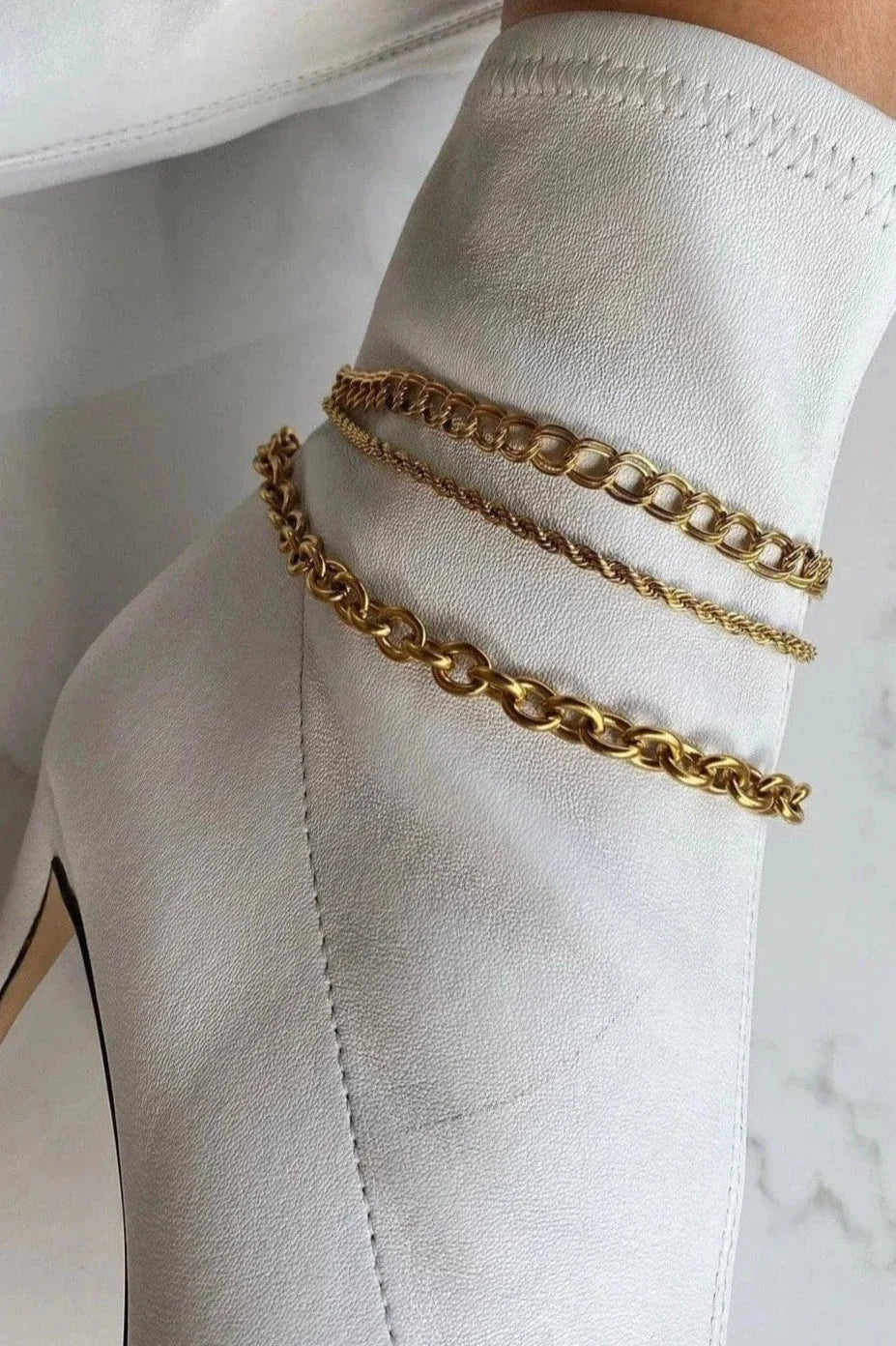 18k Tate Rope Chain ANKLET