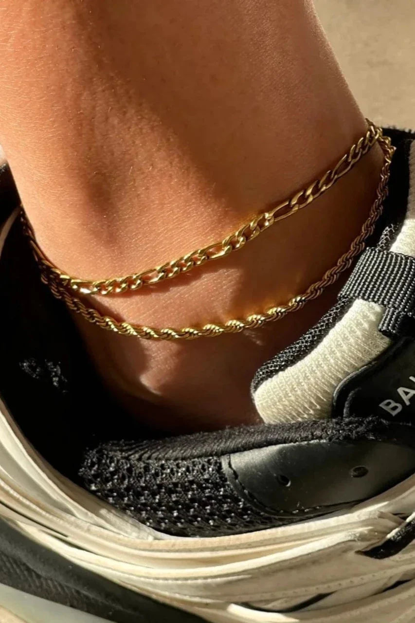 18k Tate Rope Chain ANKLET