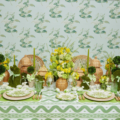 Emerald Hobnail Glasses (Set of 6)
