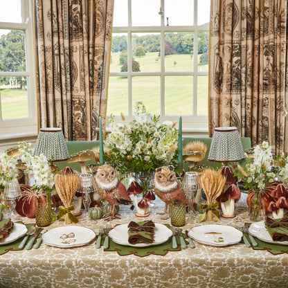 Forest Green & Brown Angelina Napkins (Set of 4)