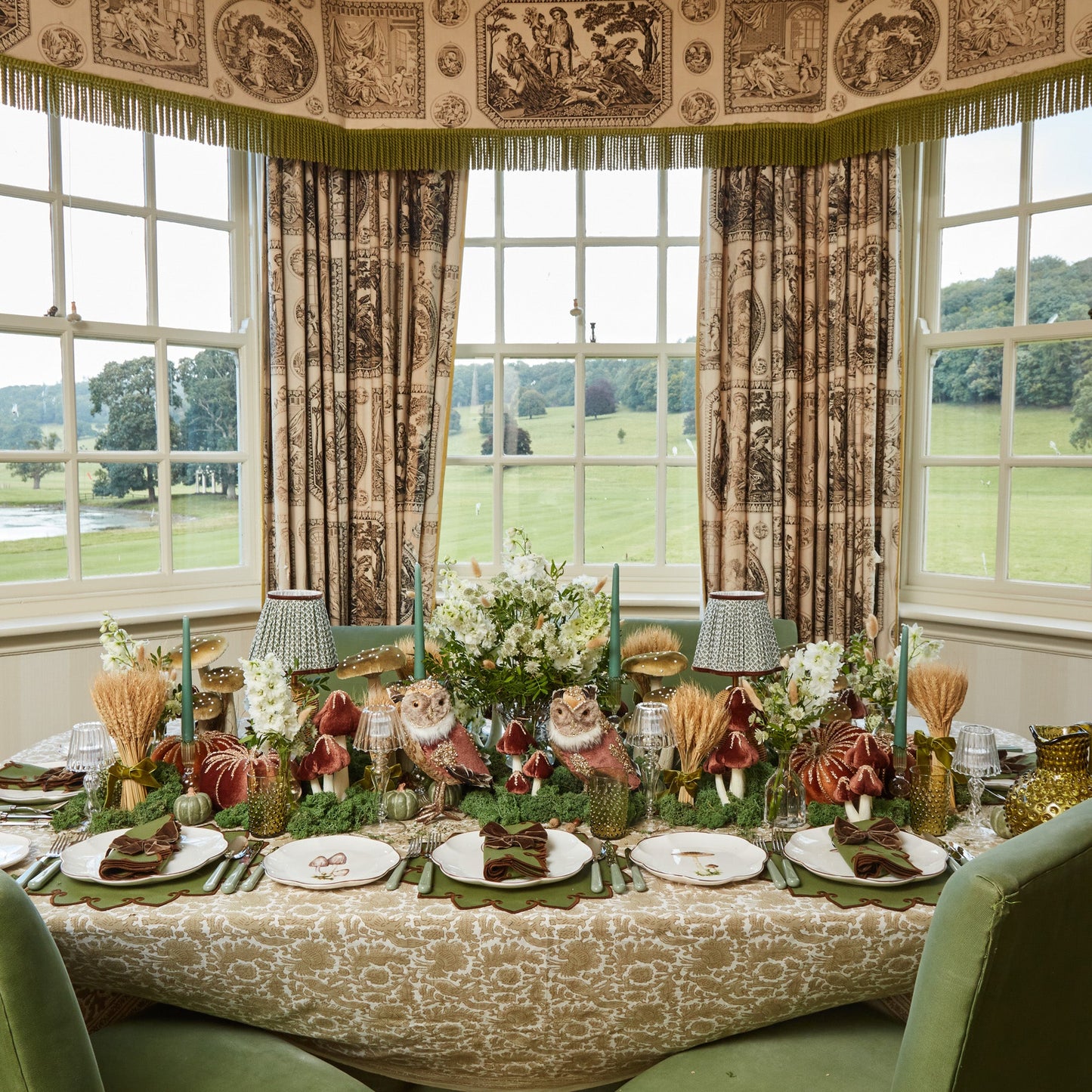 Putty Pheasant Tablecloth