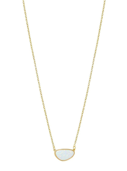 18k Elena Opal Pendant Necklace