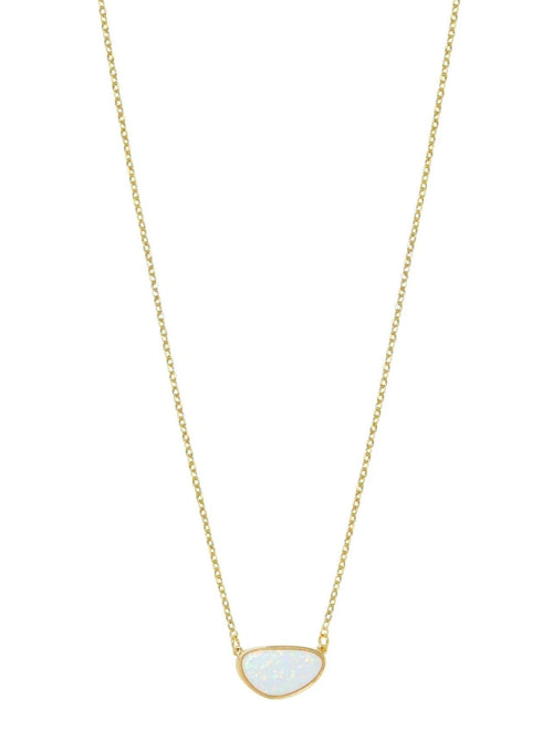 18k Elena Opal Pendant Necklace