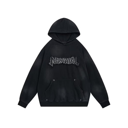 American Vintage Distressed Graffiti Hoodie