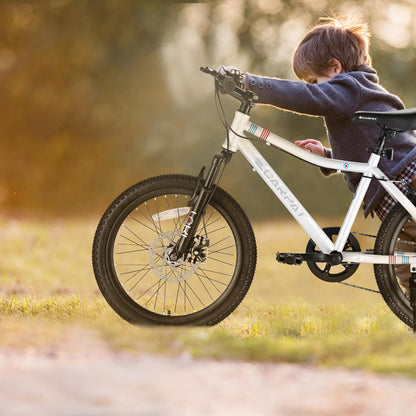 20" Kids Mountain Bike | Ages 6-12 | 7-Speed Shimano, Disc Brake & Front Suspension