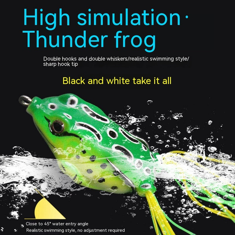 Thunder Frog Topwater Fishing Lure – Hollow Body Frog Bait