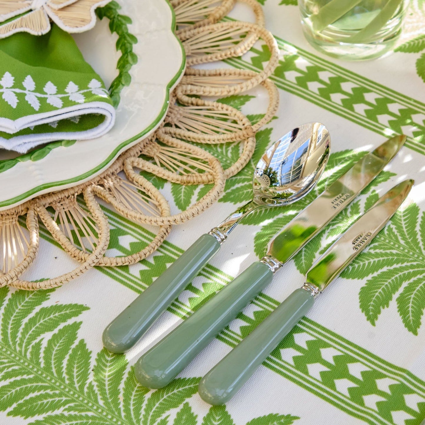 Sage Green Cutlery (5 Piece)